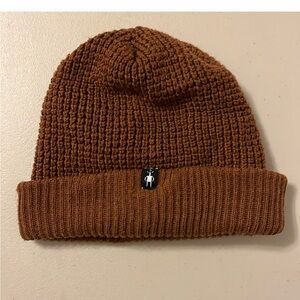 Smartwool Brown Knit merino wool Beanie